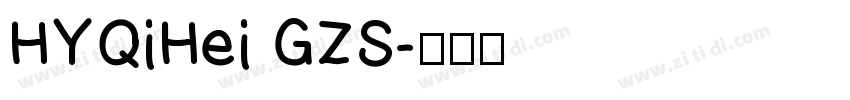 HYQiHei GZS字体转换